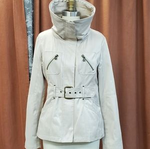 Andrew Marc Beige Utilitarian Jacket